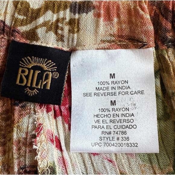 VTG Bila Godet pull-on skirt size M elastic waist flared swirly twirly gorgeous - Picture 5 of 7